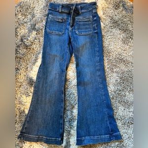 American Eagle Size 2 extra short Bell Bottom Style Blue Jeans